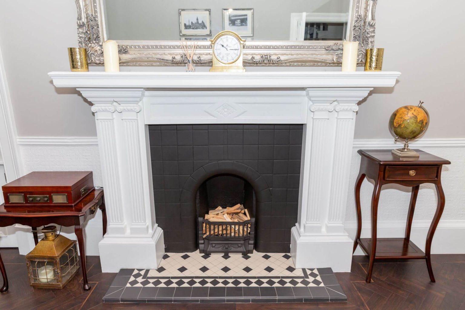 decorative fireplace and chimney installation in Edinburgh