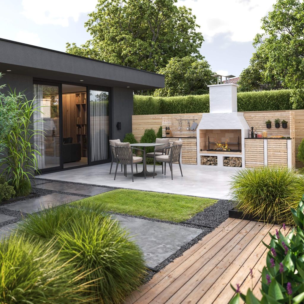 Garden fireplace